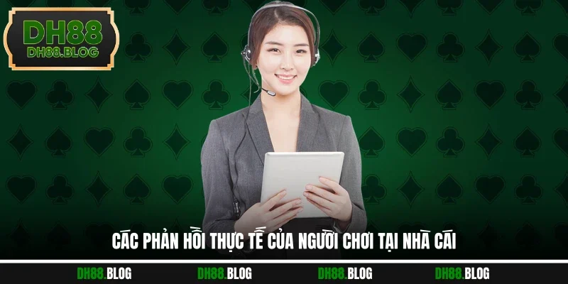 Các phản hồi thực tế của người chơi tại nhà cái